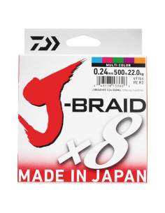 Daiwa J-Braid x8 0.24mm 500m MultiColor